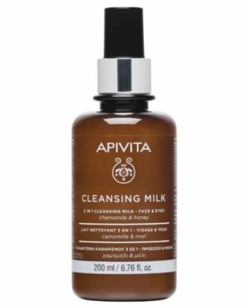 Apivita Cleansing Milk Γαλάκτωμα 3 σε 1 για Πρόσωπο & Μάτια με Χαμομήλι & Μέλι 200ml