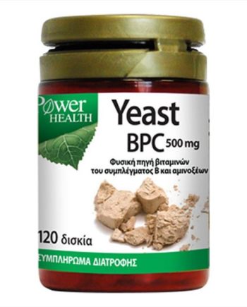 Power Health Yeast BPC 500mg Συμπλήρωμα Μαγιάς 120 δισκία