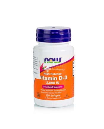 Now Foods Vitamin D-3 2000 IU 120 μαλακές κάψουλες