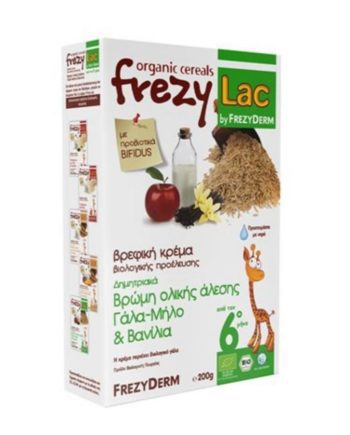 Frezylac Bio Cereal Βρώμη Γάλα Μήλο Βανίλια 200gr