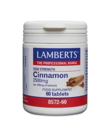 Lamberts Cinnamon 2500mg εκχύλισμα φλοιού κανέλας 60 ταμπλέτες