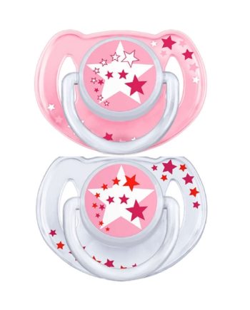 Avent Night Time Pacifiers 0-6m Σιλικόνης 2τμχ