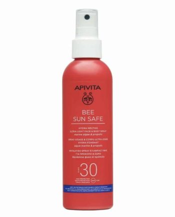 apivita bee sun safe Hydra Melting Ultra Light Face & Body Spray spf 30