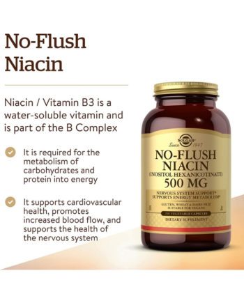 Solgar No-Flush Niacin 500mg