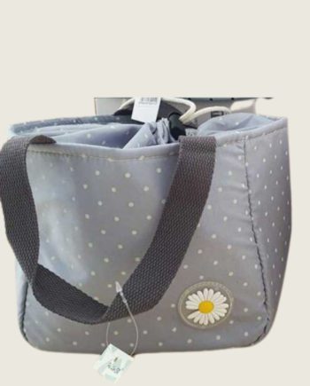 LUNCH BAG GREY DOTS (1)