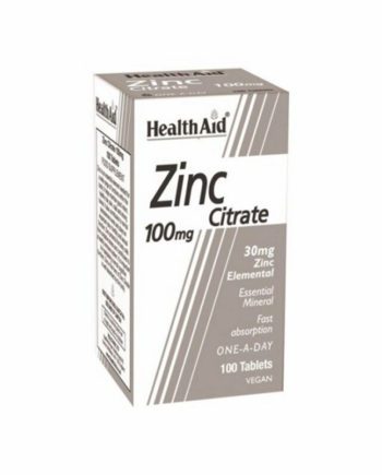 Health Aid Zinc Citrate 100mg 100tab