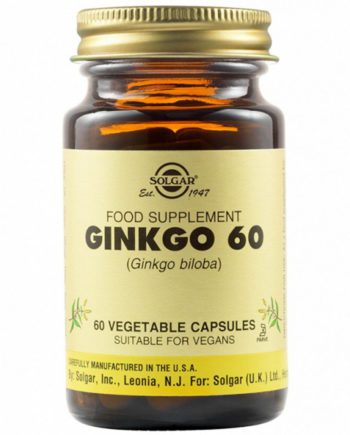 Solgar Ginkgo Biloba 60mg 60 Vegetable Capsules