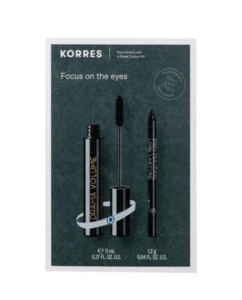 Korres Promo Drama Volume Mascara Μαύρο και Long Lasting Eyeliner Μαύρο