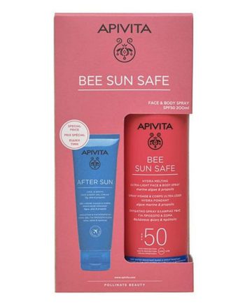 Apivita Promo Bee Sun Safe spf50 Body Cream 200ml Gift After Sun 100ml