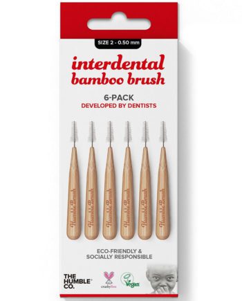 The Humble Co Interdental Bamboo Brush Red