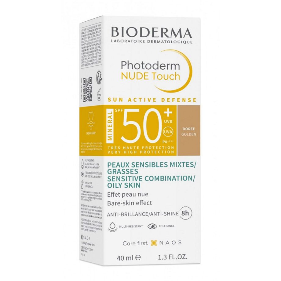 Bioderma Photoderm Nude Minéral SPF50+ Teinte Doré 40ml