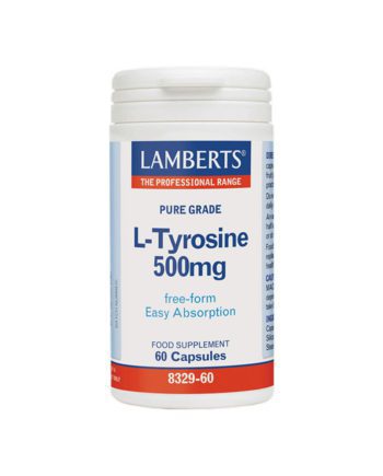 Lamberts L-Tyrosine 500mg Free Form 60 Capsules