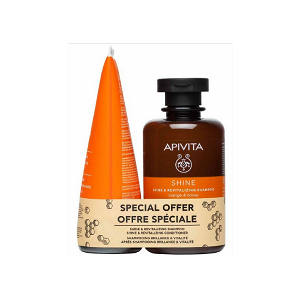 Apivita Promo Shine Shampoo 250ml & Conditioner 150ml