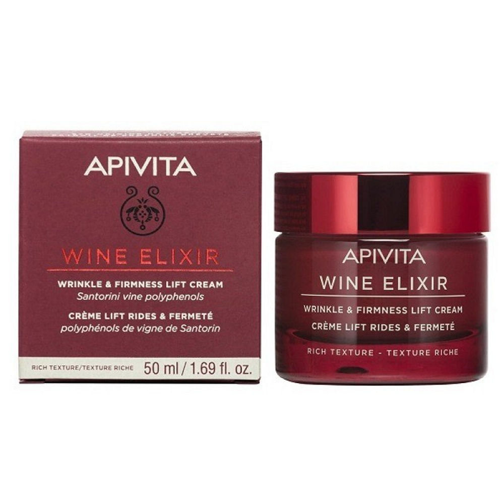 Apivita Wine Elixir Κρέμα Ημέρας Για Σύσφιξη & Lifting Πλούσιας Υφής 50ml