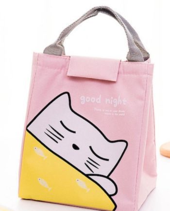 space cow Lunch bags good night με χρατς pink