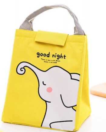space cow Lunch bags good night με χρατς yellow