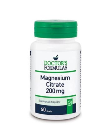 Doctor's Formulas Magnesium Citrate 200mg Συμπλήρωμα Διατροφής, 60tabs